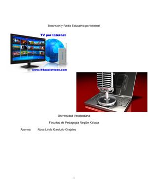 Radio Y Television Educativa Por Internet