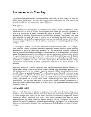 Los Amautas De Manchay