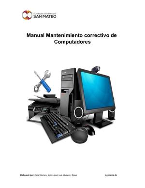 Manual De Mantenimiento Correctivo De Computadores Convertido