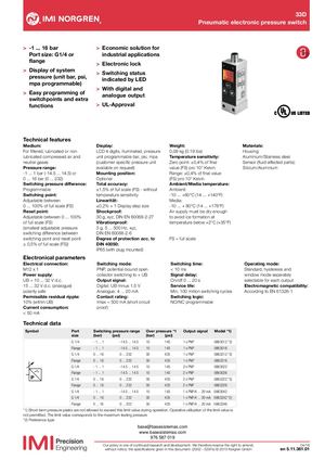 VACUOSTATO NORGREN 33D