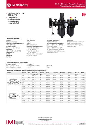 UNIDAD MANTENIMIENTO NORGREN BL68