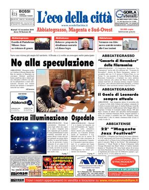 L'eco della città del 12 novembre 2019