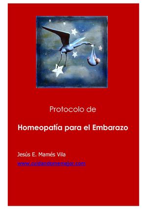 E Book Protocolo Homeopatía Para El Embarazo