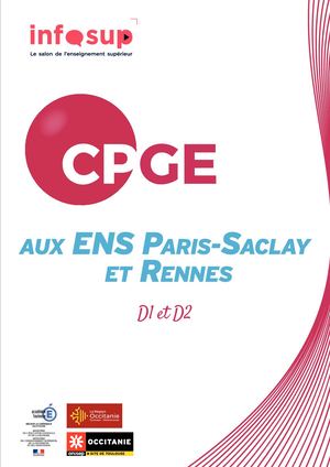 CPGE Aux ENS Paris-Saclay & Rennes