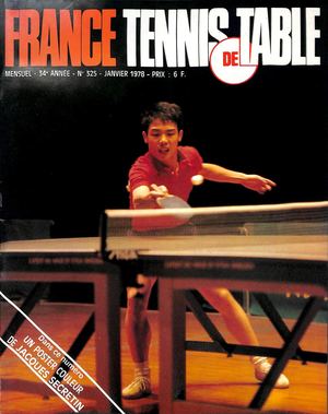 1978 01 325 FRANCE TENNIS DE TABLE