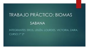 Trabajo Practico Biomas Sabana