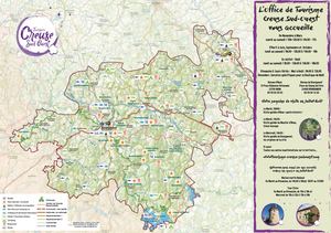 Carte Touristique Office de Tourisme Creuse Sud Ouest