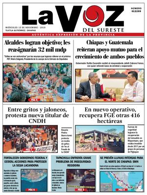 Diario La Voz del Sureste  13-11-2019