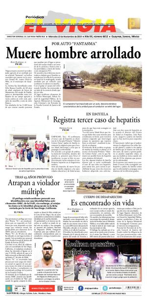 13 de noviembre del 2019