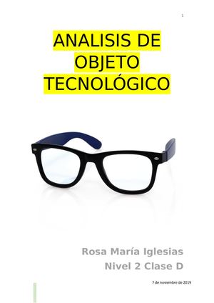 Analisis De Objeto Tecnológico