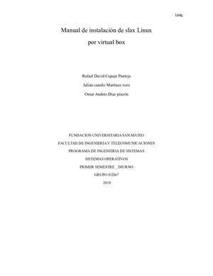 Manual De Instalación De Slax Linux