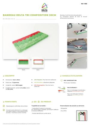 FCD17 - Bandeau Delta Tri Composition 30cm