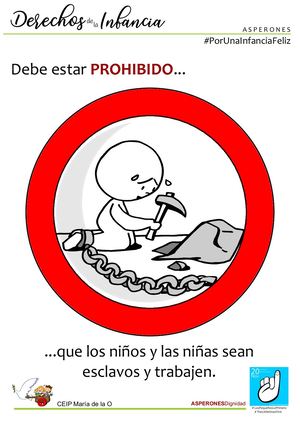 Señales Derechos Infancia Color Y Texto
