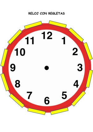 Reloj Con Regletas
