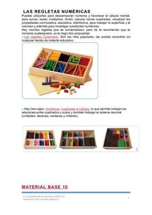 Las Regletas Numéricas