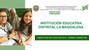 2019 Rendicion De Cuentas Para Presentar