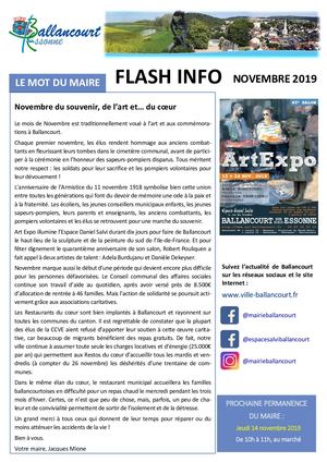 Ballancourt-sur-Essonne : Flash Info Novembre 2019