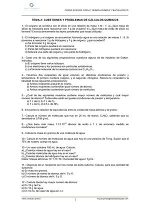 PROBLEMAS 1º BACHILLERATO TEMAS 1 Y 2