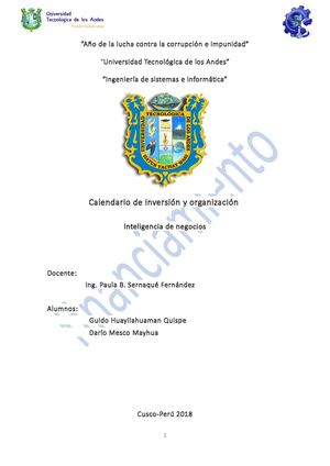 Calendario De Inversion Y Organizacion1