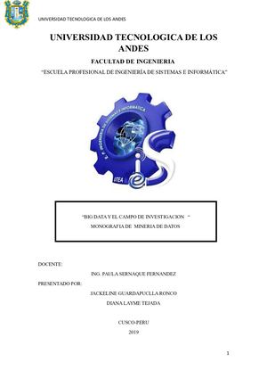 Monografia Mineria De Datos