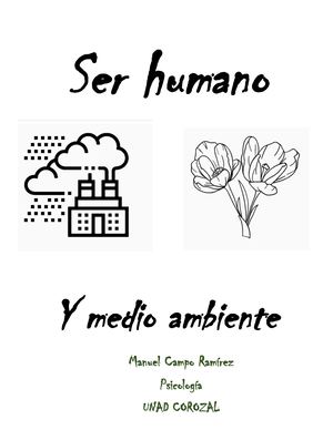 Medio Ambiente Y Ser Humano