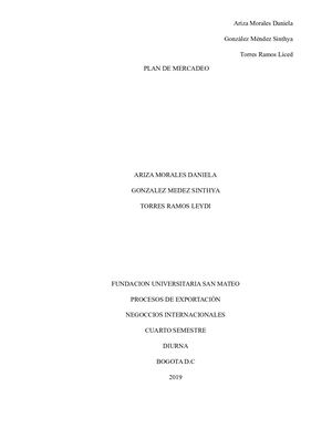 Estudio de Mercado Sacha Inchi