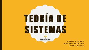 Teoria De Sistemas Presentacion Final