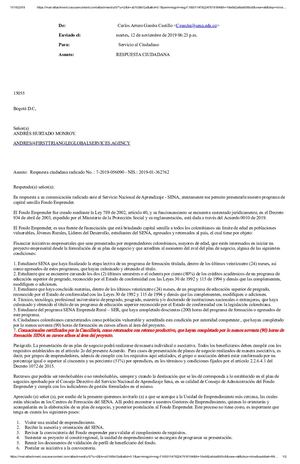 Acuerdo 0010 De 2019  Servicio Nacional De Aprendizaje (SENA) (Andrés Hurtado Monroy)