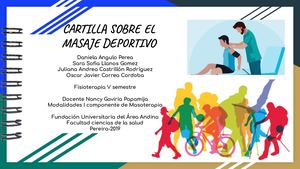 Masaje Deportivo Cartilla