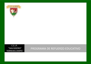 G) Programa De Refuerzo.  2019 2020