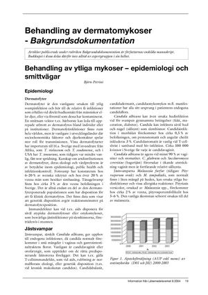 Dermatomykoser Bakgrund