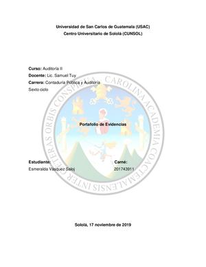 Portafolio de Evidencias