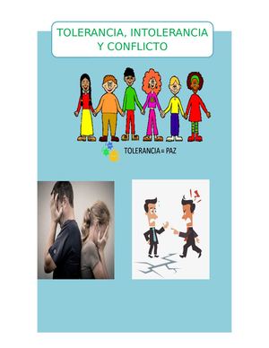 Tolerancia , Intolerancia Y Conflicto