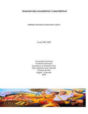 Tradicion Oral Sus Elementos Y Características