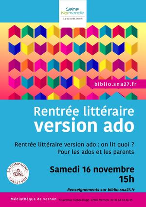 Vernon Affiche Rentrée littéraire Ado