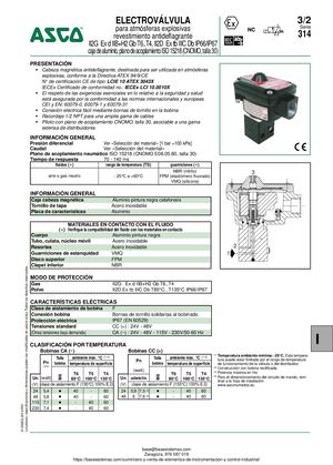 VALVULA ATEX SERIE 314 ASCO