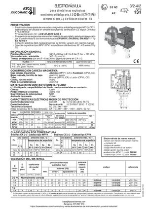 VALVULA ATEX SERIE 131 JOUCOMATIC