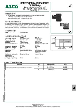 CONECTOR EN175301 803 ASCO