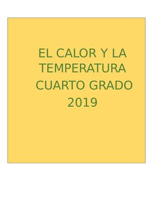 EL CALOR Y LA TEMPERATURA