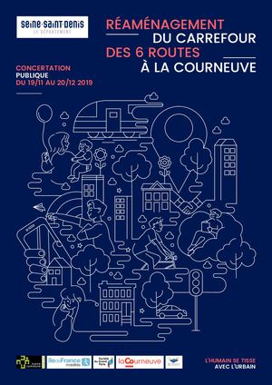 Réaménagement du carrefour des 6 routes à La Courneuve