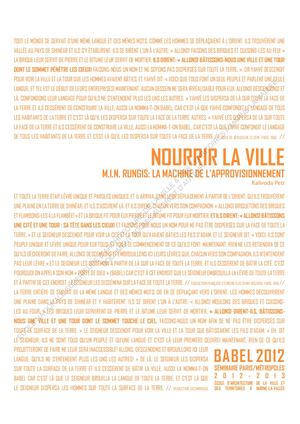 Nourrir la ville - MIN Rungis, la machine de l'approvisionnement