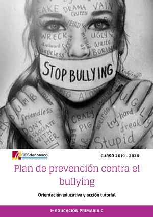 Plan De Prevención Contra el Bullying.