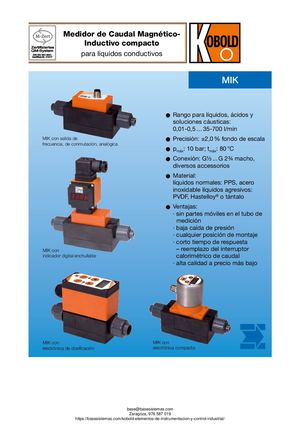 CAUDALIMETRO MAGNETICO HEINRICHS MIK