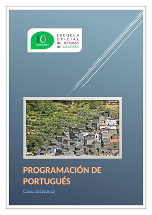Programación Portugués 2019/2020