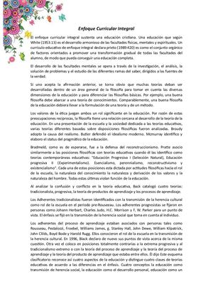 Enfoque Curricular Integral