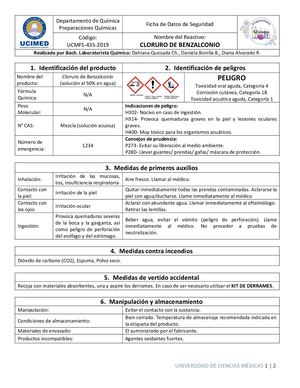 Cloruro De Benzalconio