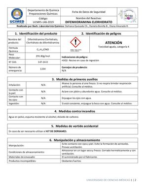 Difenhidramina Clorhidrato USP