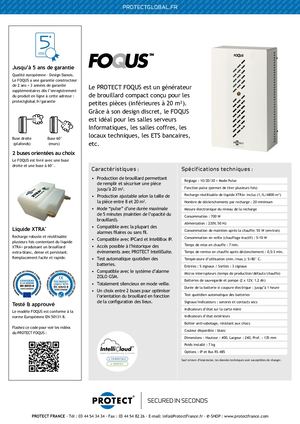 PROTECT - Foqus Générateur de Brouillard