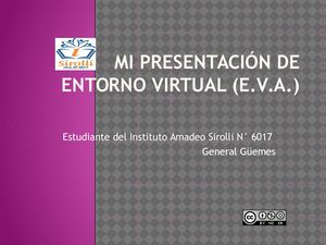 Mi Presentación De Entorno Virtual (E