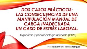 Dos casos prácticos en SST